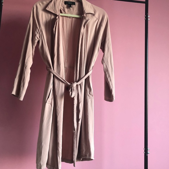 Pale Pink Lightweight Trench Cardigan - Picture 7 of 7